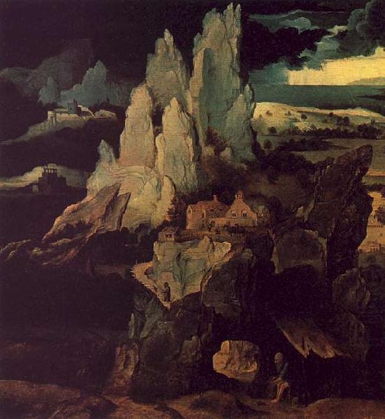 Joachim Patenier Saint Jerome in a Rocky Landscape china oil painting image